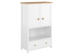 Kommode Romelbo 144 (Hvid + Egetræ)