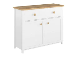 Kommode Romelbo 150 (Hvid + Egetræ)