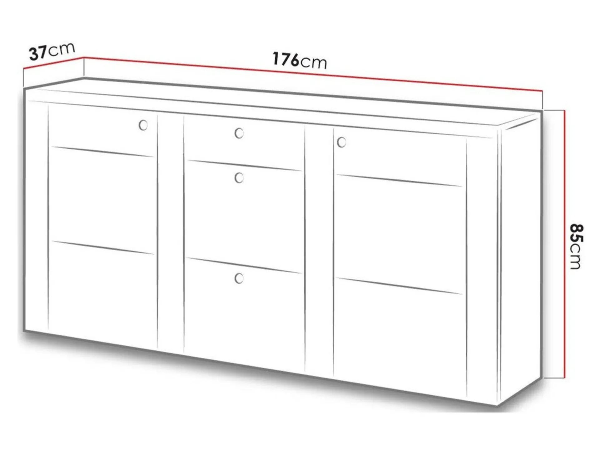 Kommode Salelbo 107 (Sibu-lærk + Trøffel egetræ)