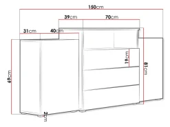 Kommode Sarasota 127 (Wotan eg)