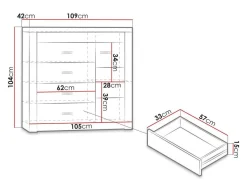 Kommode Serfeno 115 (Ask)