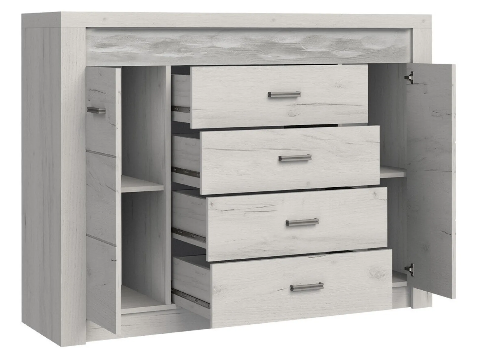 Kommode Serfeno 104 (Mørk aske)