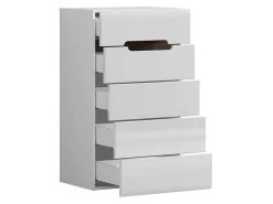 Kommode Serveso 103 (Hvid + Glansfuld hvid)