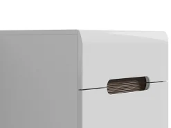 Kommode Serveso 103 (Hvid + Glansfuld hvid)