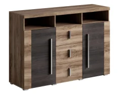 Kommode Sorciro 101 (Nød + Mørk eg)