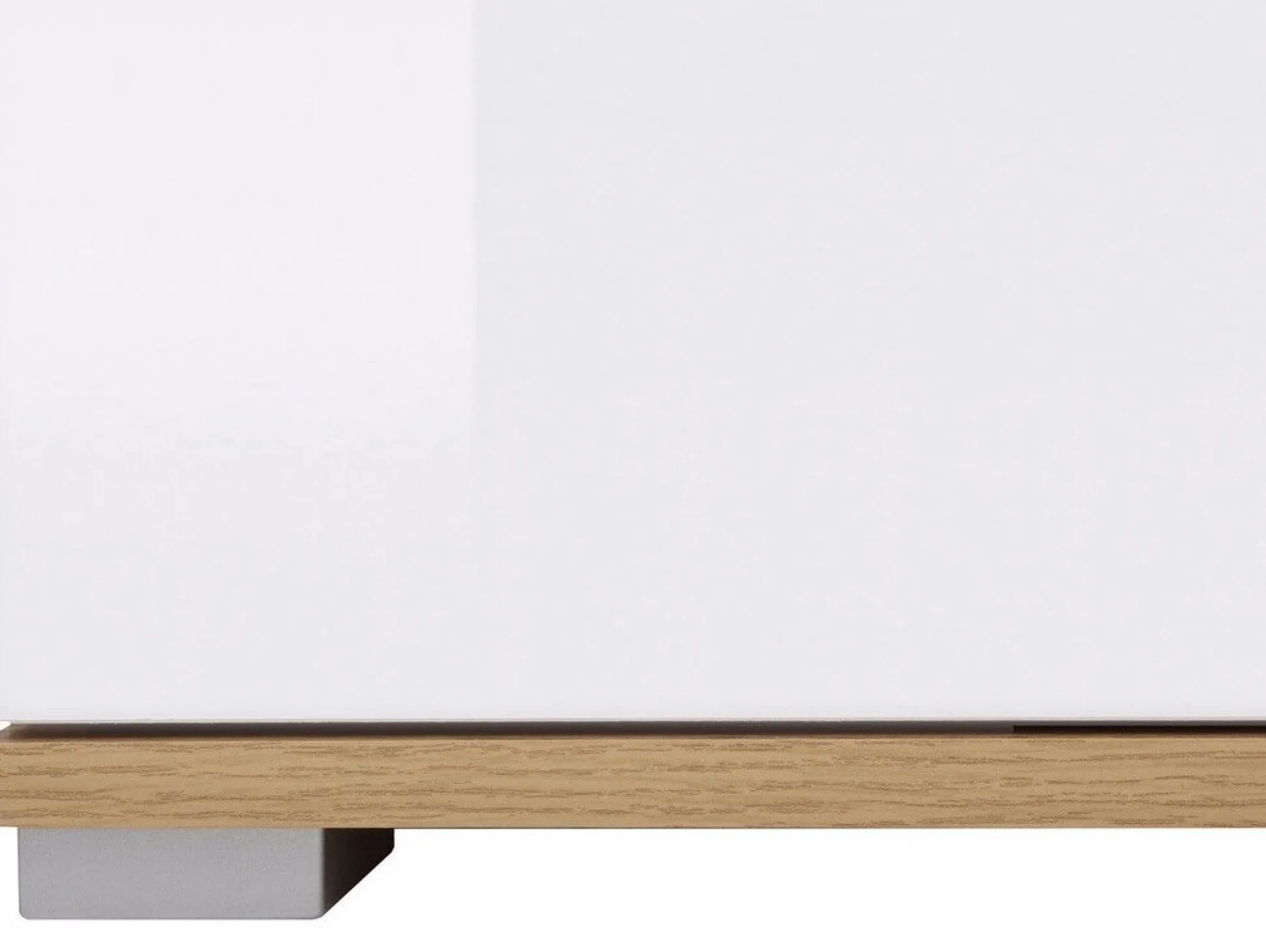 Kommode Tivetra 101 (Wotan eg + Glansfuld hvid)