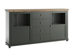 Kommode Tolnue 103 (Mørkegrøn + Lefkas eg)