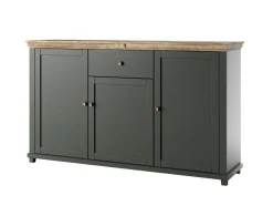 Kommode Tolnue 106 (Mørkegrøn + Lefkas eg)