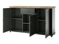 Kommode Tolnue 106 (Mørkegrøn + Lefkas eg)