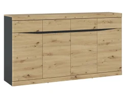 Kommode Venlori 124 (Antracit + Artisan eg)