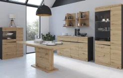 Kommode Venlori 124 (Antracit + Artisan eg)