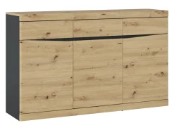 Kommode Venlori 123 (Antracit + Artisan eg)