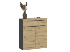 Kommode Venlori 115 (Artisan eg + Antracit)