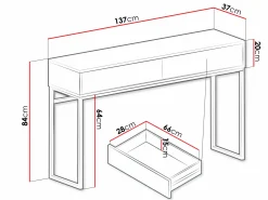 Konsolbord Calcalo 103 (Beige)