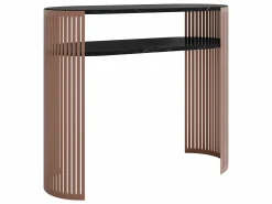 Konsolbord Civer I (Lyserød + Sort marmor)