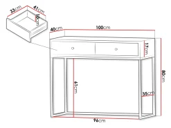 Konsolbord Comfivo Modestia (Kashmir)