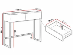 Konsolbord Lunole 103 (Kashmir)