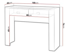 Konsolbord Melfeli 113 (Sonoma eg)