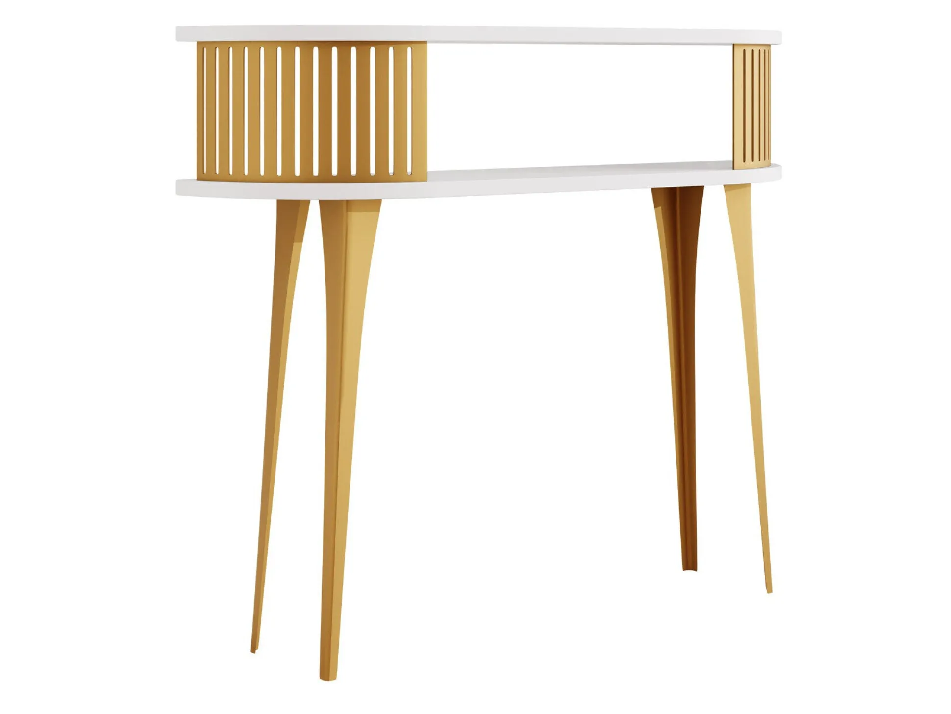Konsolbord Vitum I (Gylden + Hvid)