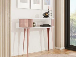 Konsolbord Vitum II (Lyserød + Hvid)