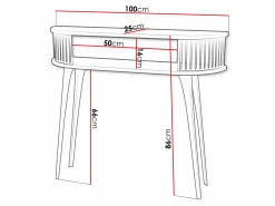 Konsolbord Vitum (Sort + Hvid)
