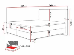 Kontinentalseng ComfiDream Miraara (Poso 100 + Paros 01)