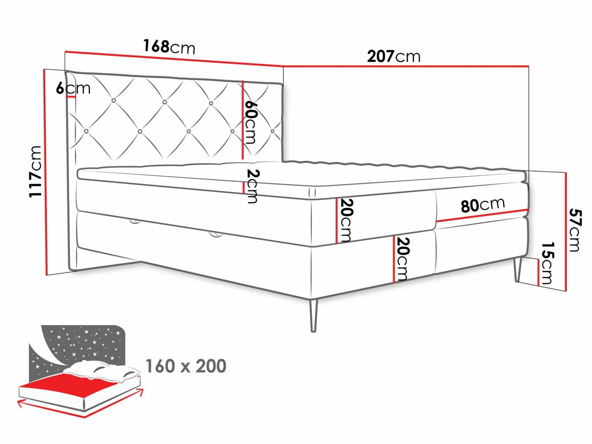 Kontinentalseng ComfiDream Myrel (Verita 03)