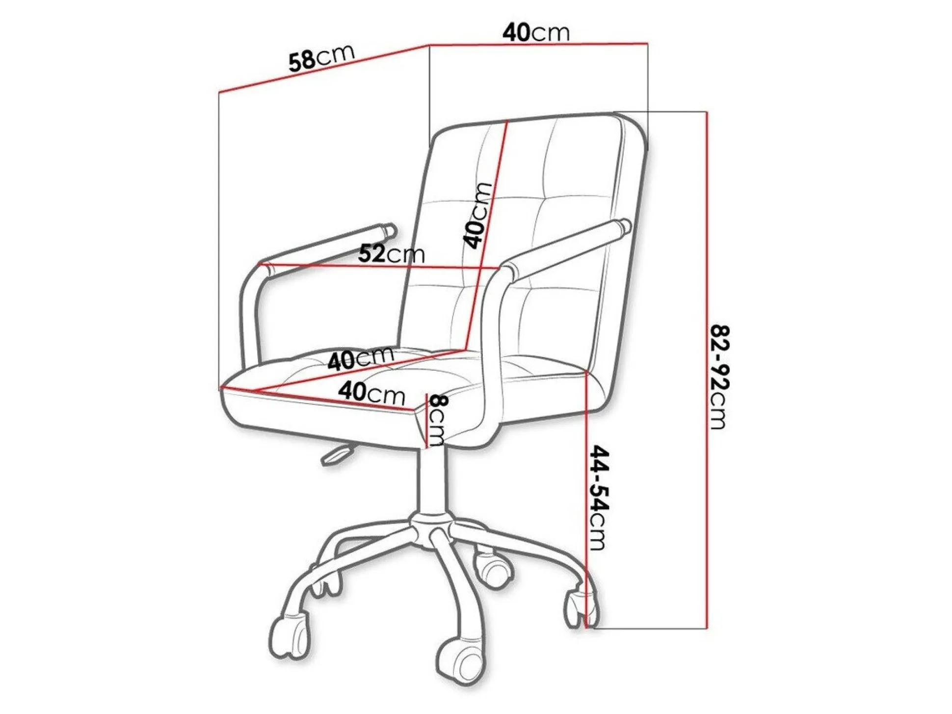 Kontorstol Comfivo Hilaritas I (Sort)