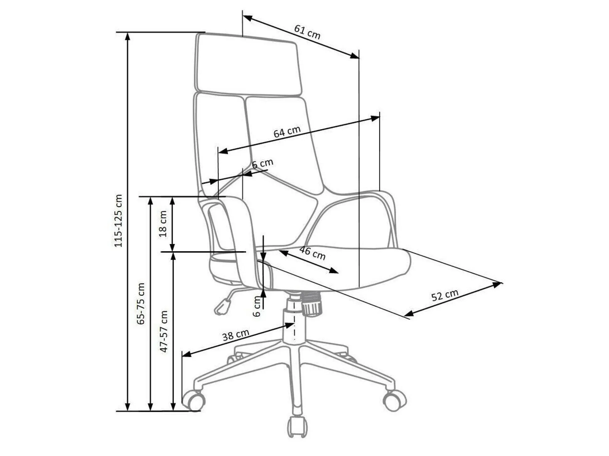 Kontorstol Houston 1201