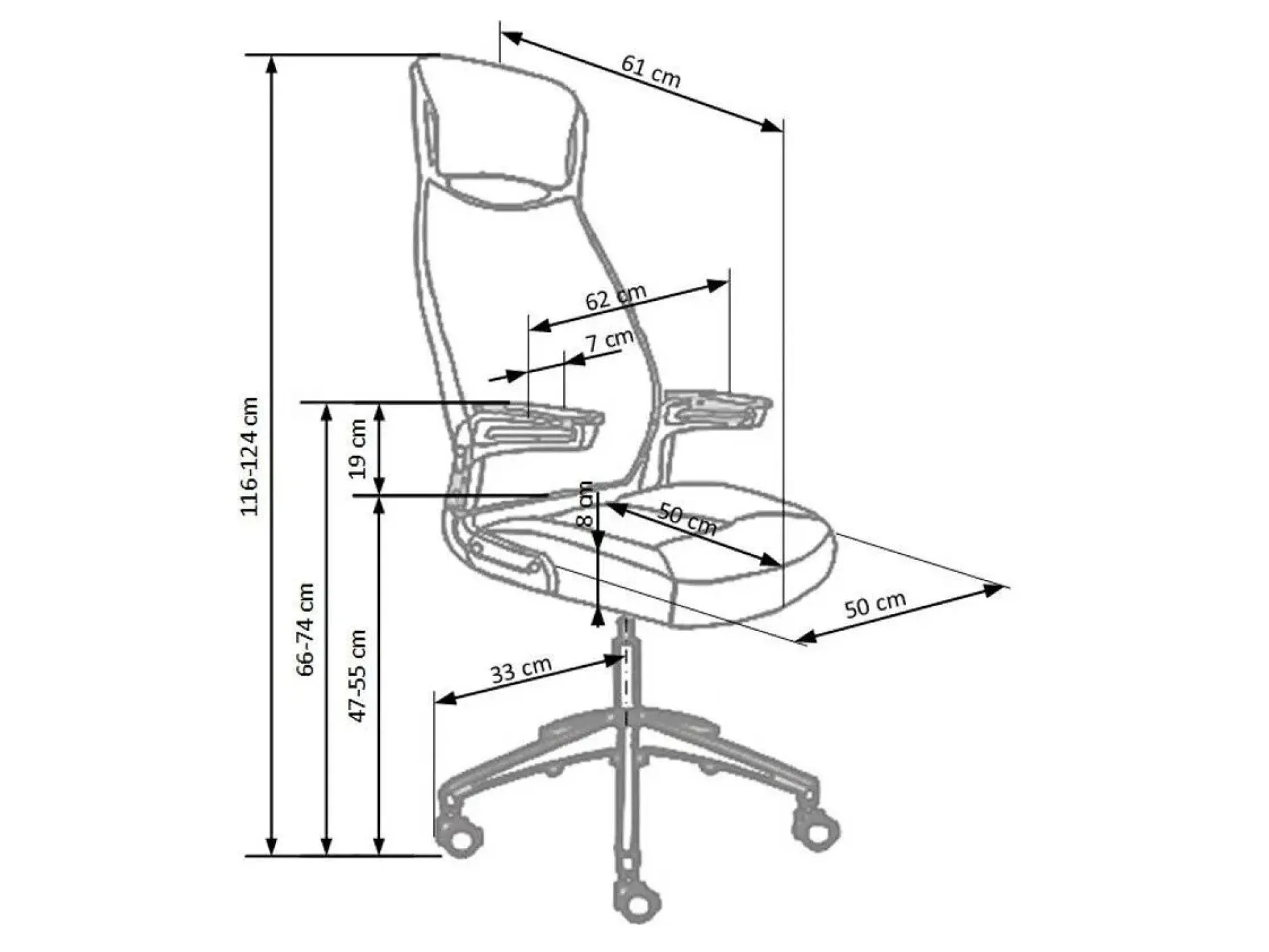 Kontorstol Houston 245