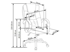 Kontorstol Houston 243 (Brun)