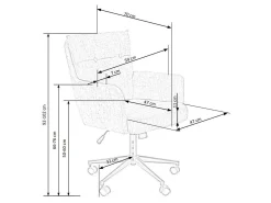 Kontorstol Houston 1262 (Fløde)