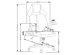 Kontorstol Houston 1373 (Grå + Sort)
