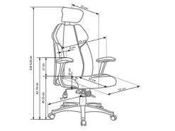 Kontorstol Houston 1492 (Sort + Hvid)