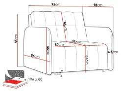 Lænestol Aquarin I (Kronos 9)