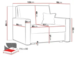 Lænestol Clarlen I (Poso 145)