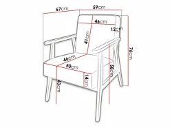 Lænestol Clovis 100 (Poso 100)