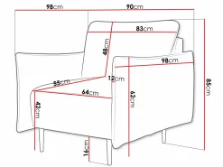 Lænestol Columbus 225 (Velo 621)