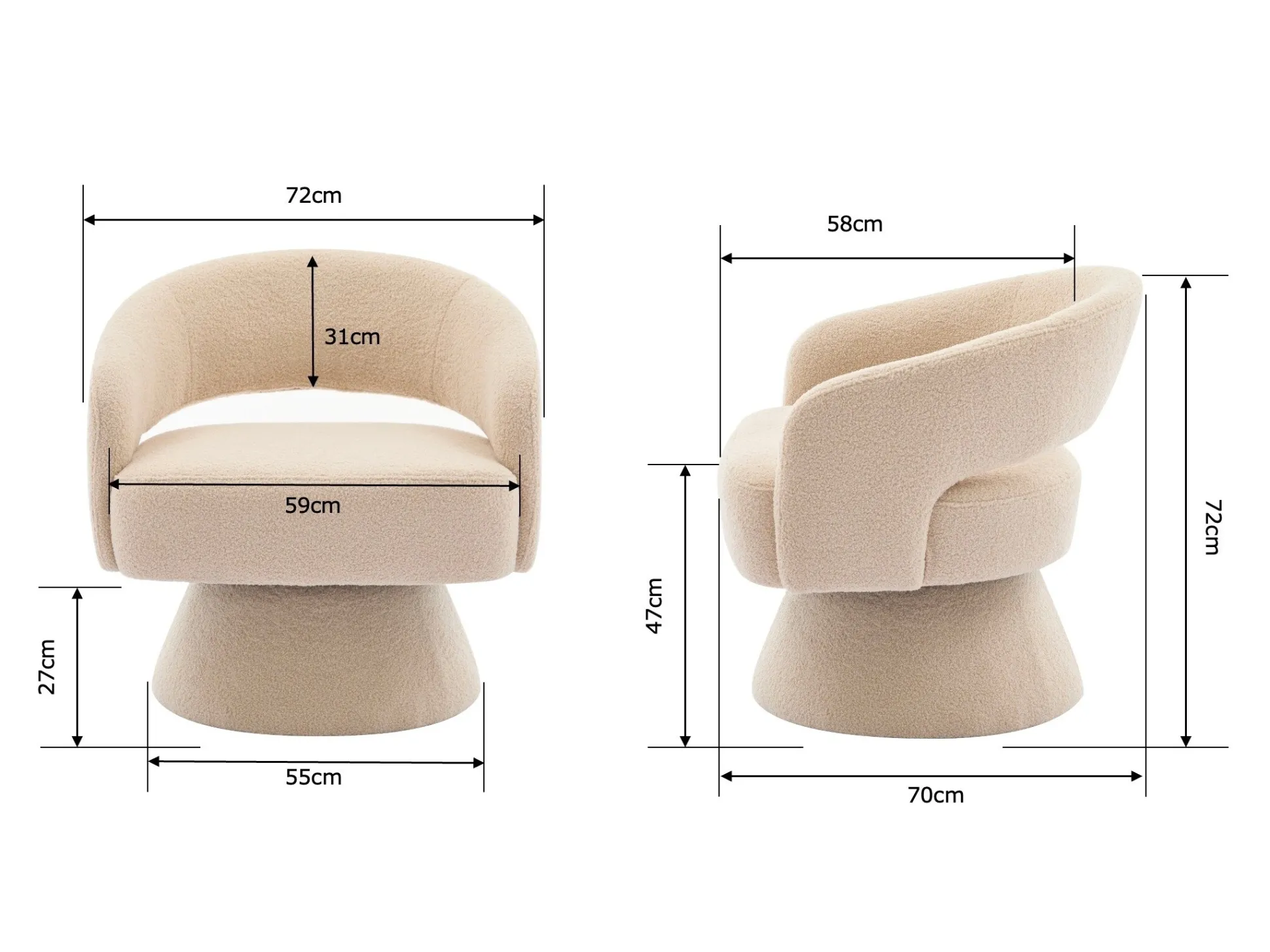 Lænestol Comfivo Messis (Grå)