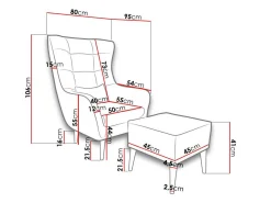 Lænestol Comfivo Ulmus II (Alfa 01)