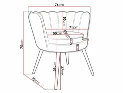 Lænestol Comfivo Univae (Grå + Gylden)