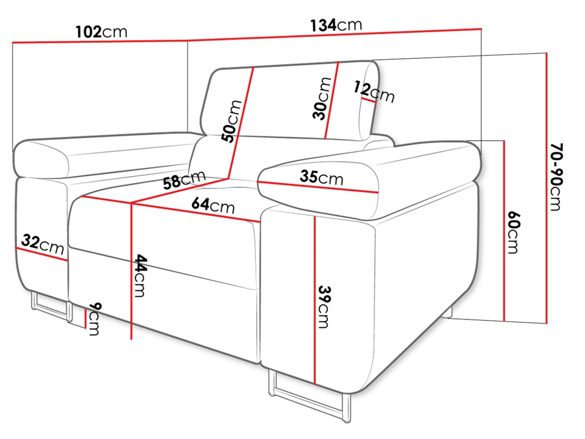 Lænestol Comfivo Vinetum (Manila 16)