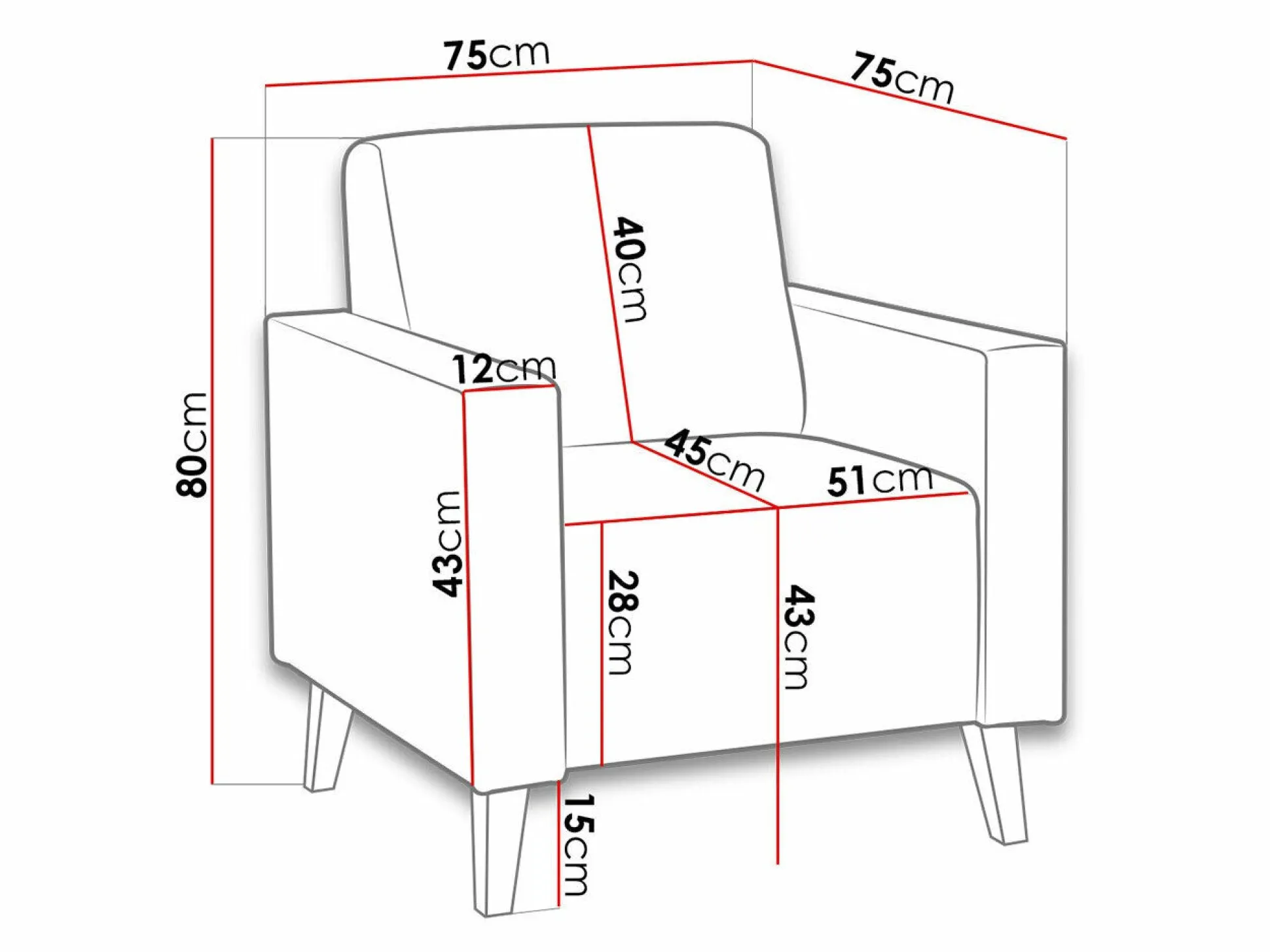 Lænestol Delbene 125