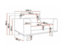 Lænestol Floromo 109 (Melva 02)