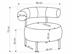 Lænestol Houston 2052 (Beige)