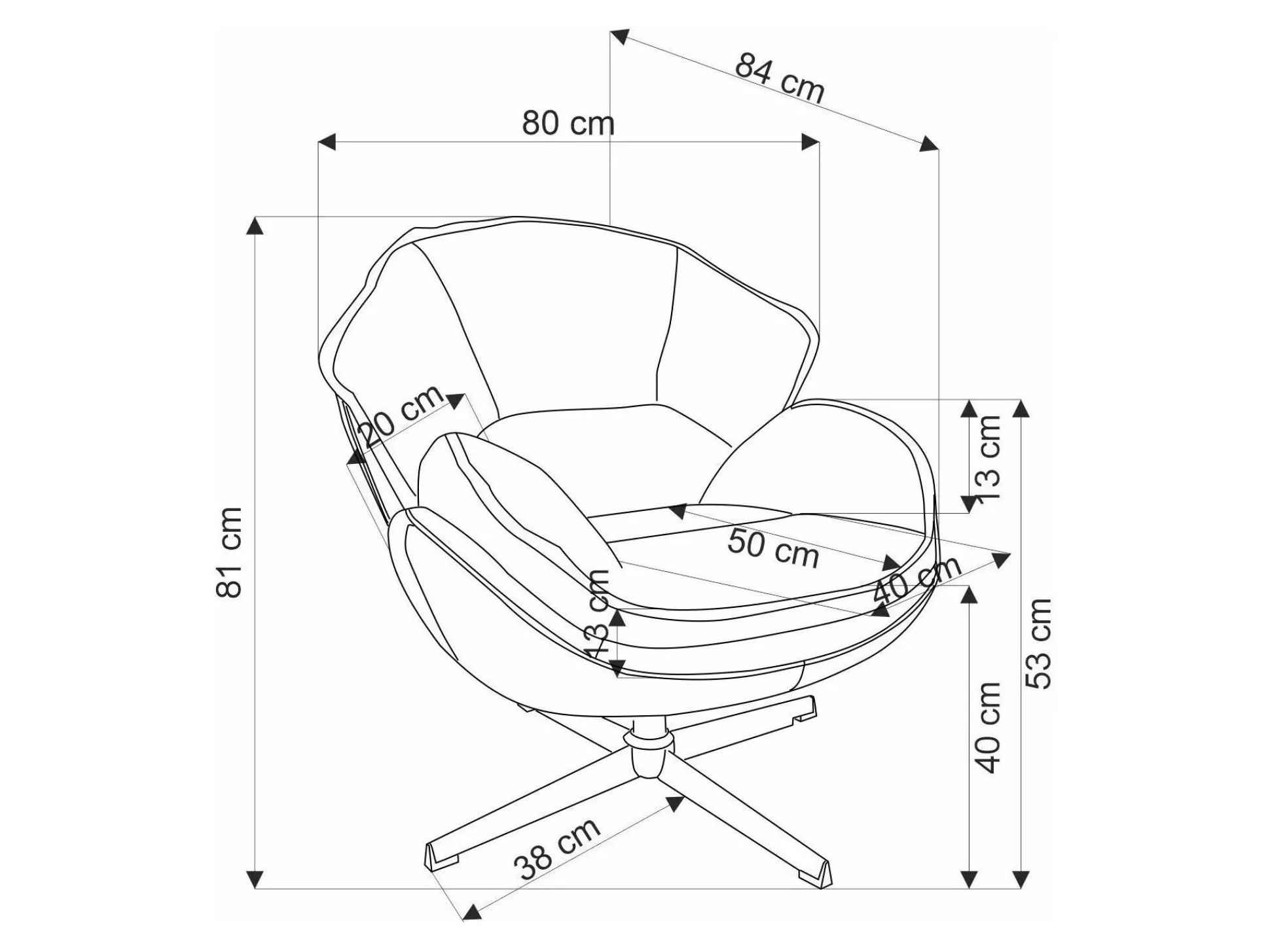 Lænestol Houston 1958 (Beige)
