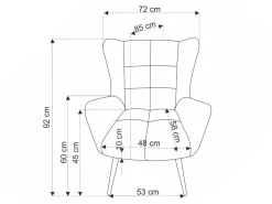 Lænestol Houston 1756 (Grå)