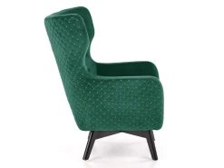 Lænestol Houston 836 (Mørkegrøn + Sort)