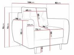 Lænestol Memphis 144 (Itaka 10)