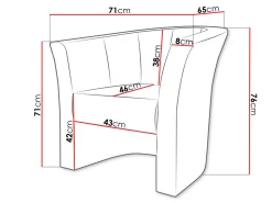 Lænestol Meriden 100 (Soft 011)